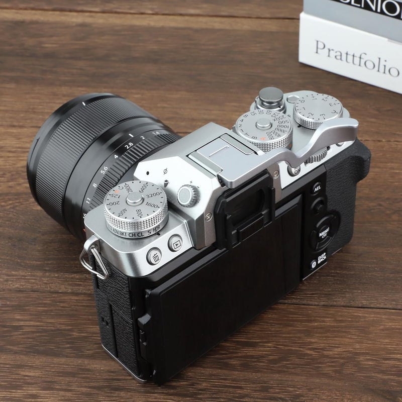 Haoge Thumb Up Rest Hand Grip for Fujifilm XT5 (Silver for Fuji X-T5) - Image 5